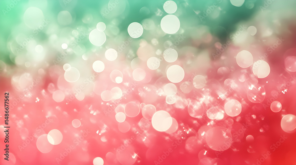 Poster ethereal harmony: a gradient of dreamy colors with bokeh effect to create a soft abstract