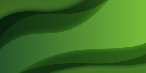 Abstract green wavy background. Vector EPS 10