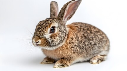 Obraz premium Adorable Baby Rabbit Brown Fur Fluffy Easter Bunny