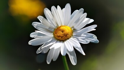 Fototapeta premium a white flower with a yellow center