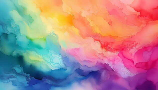 vibrant watercolor gradient abstract texture with soft blended hues