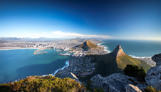 cape town view from robben island south africa