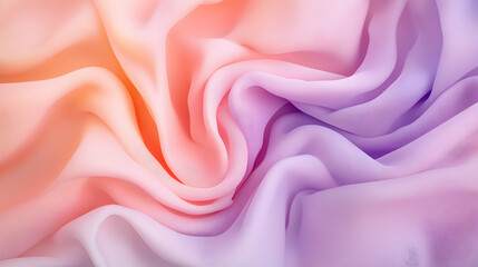 Obraz premium Elegant abstract background featuring soft, flowing fabric with pastel color gradient
