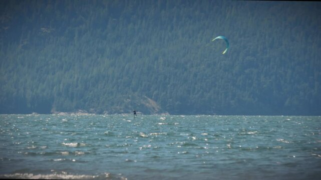 Kite Surfer On The Water 