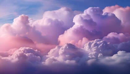 pastel pink purple clouds forming ethereal tranquil sky backdrop