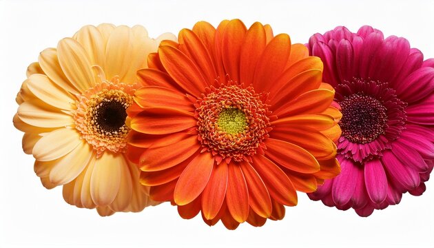 bunte blumen gerbera freisteller