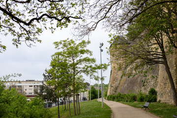 Wandering through the ancient walls of Caen Castle, Caen, France