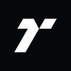 Alphabet letter icon logo T