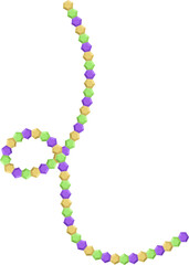 Mardi Gras Colourful Beads String Necklace