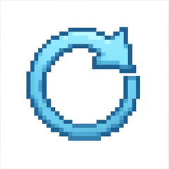 Fototapeta premium Blue Circular Arrow