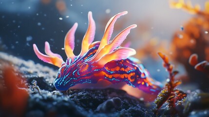 Colorful sea slug