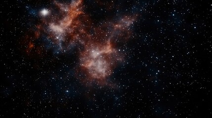 Obraz premium Cosmic Nebula with Starry Night Sky. (1)