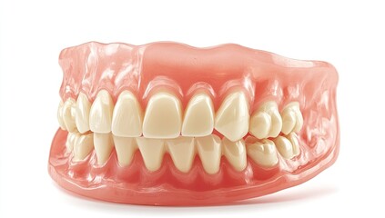 Obraz premium Full set of artificial teeth, a dental appliance