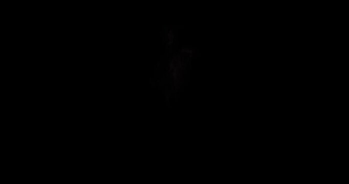smoke explosion effect on black background