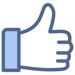 Obraz premium Like Blue Icon