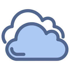 Cloud Blue Icon