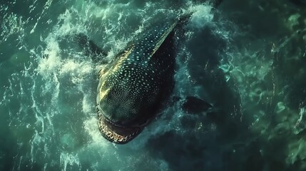 Whale shark underwater activity