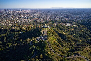 Griffith park aerial view