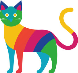 vector illustration of a cat