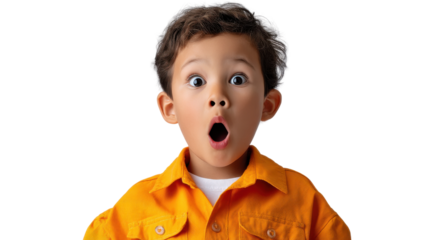 little boy looking up