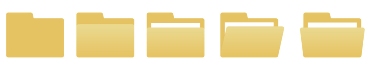 ファイルや文書・データのフォルダアイコン