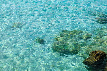 Beautiful view of water surface in sea