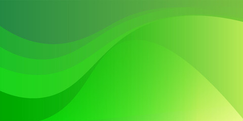 abstract green background with dynamic waves layer
