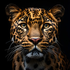 Obraz premium A leopard is staring at the camera