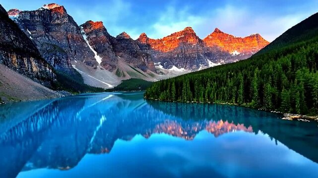 Seamless Sunset Loop Over Mountains &ndash; Majestic 4K UHD Background Video