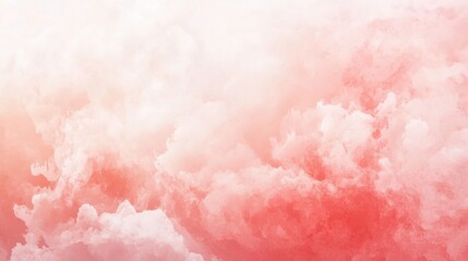 Fototapeta premium Delicate rose cloudscape watercolor wash background for dreamy designs