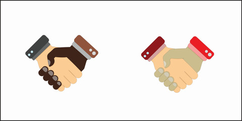 Handshake of Partnership: A minimalist illustration of two hands clasped in a firm handshake, a symbol of collaboration and agreement, conveys the essence of a solid understanding.