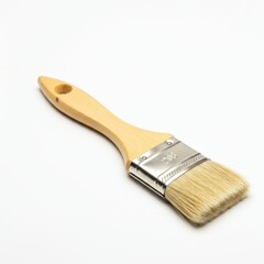 Paint brush isolated on white background for painting, art, and home improvement.
