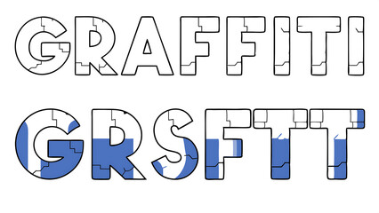 graffiti font vector spray urban alphabet street wall hand drawn letters hip hop modern style grunge drip print fashion texture lettering splash creative poster handwriting black graffiti f 12847792 1