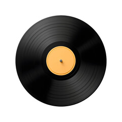 Obraz premium Music Album Vinyl with a transparent background