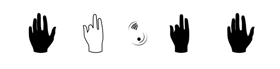 A collection of muscle fiber icons in black and white, available in both filled and outlined styles, suitable for web use