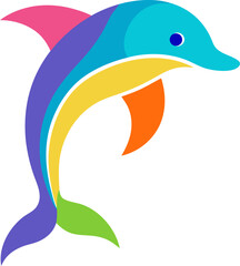 vector illustration of a dolphin