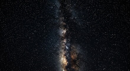 Obraz premium Spectacular View of Milky Way Galaxy Night Sky Full of Stars Deep Space Exploration Observing Cosmos Infinite Universe Wonders of Astronomy Celestial Beauty Space