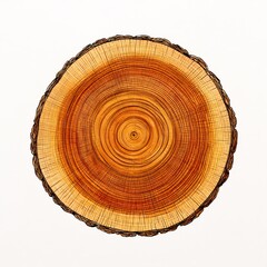 Fototapeta premium Tree stump with visible rings
