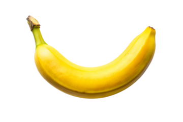 Ripe Yellow Banana Isolated on White Background
