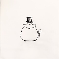 Obraz premium A bald man in a striking purple tuxedo stands confidently, exuding mystery, with a backdrop of pink and orange hues and swaying palm trees.