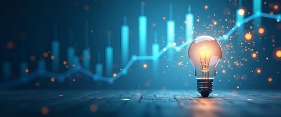 Set definitive mid year strategic goals with refined photostock visuals and thorough analytics to drive measurable corporate outcomes and success in  Photo Stock  Concept  and empty space on the left 