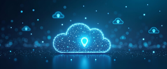 Photo realistic as Cloud computing and remote work solutions with connectivity symbols concept as Vector illustration of cloud computing and remote work solutions featuring connectivity symbols highli