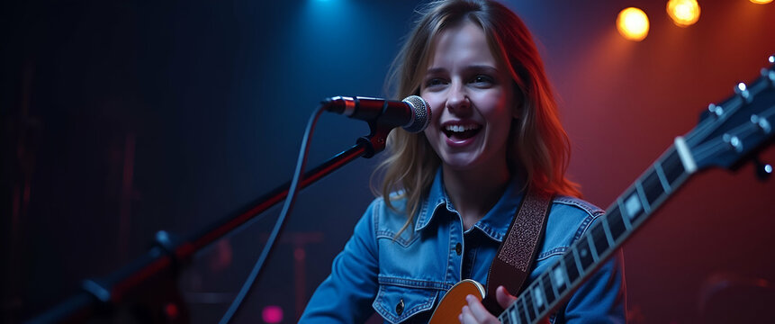 Engaging Song Contest Music Video Concept: Merging Storytelling, Cinematography & Editing for Amplified Musical Expression in Photo Stock with Left Space