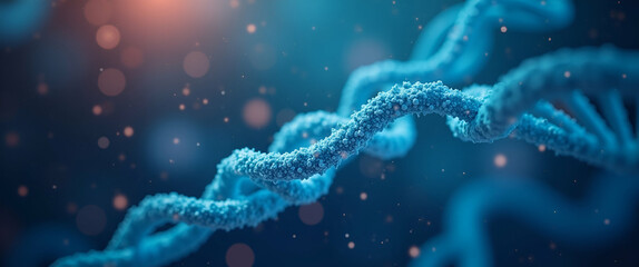 Modern wallpaper background featuring abstract visual motifs inspired by next gen gene therapies with expansive empty space for data overlay supporting innovative therapeutic research and advanced gen