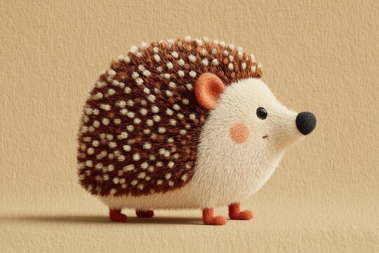 Adorable Pastel Hedgehog Illustration  Cute Baby Animal Design  Nursery Decor  Childrens B