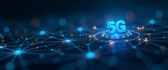 Exploring innovative 5g deployment strategies and industry breakthroughs that drive high speed connectivity and transformative digital network performance. in  Photo Stock  Concept  and empty space on