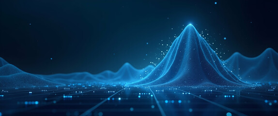 Futuristic Photo Stock Background for Fintech Startups: Creative Layout with Generous Negative Space to Highlight Disruptive Technology and Agile Development