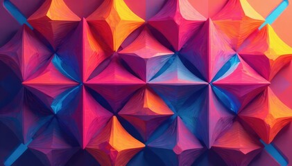 Abstract geometric shapes forming a repeating design , digital, contemporary