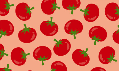 Seamless pattern illustration of tomatoes. Tomato background good for wallpaper, clothing, wrapping, fabric use or textile.