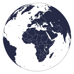  silhouette earth hour on white background